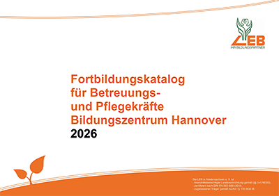 Deckblatt Seminarkalender fuer Pflege und Betreuungskraefte 2025